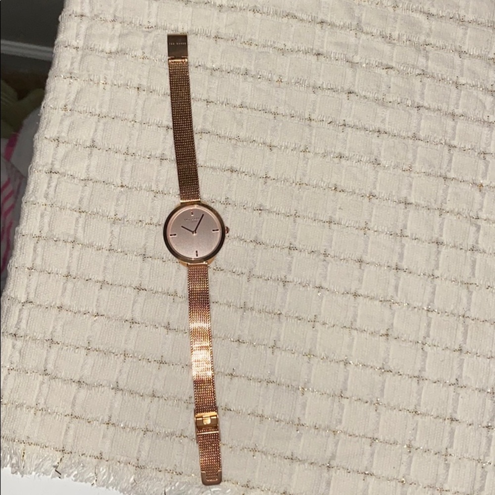 Rose Gold Ted Baker Watcg